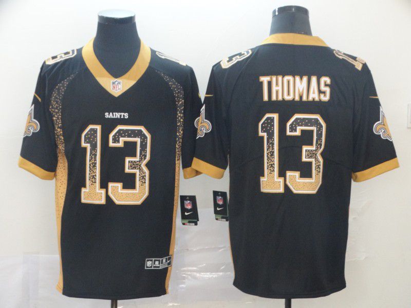 Men New Orleans Saints 13 Thomas Nike Drift Fashion Color Rush Limited Jersey